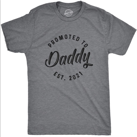 Other - BRAND NEW MENS FUNNY PROMOTED TO DADDY T-SHIRT (NWT)